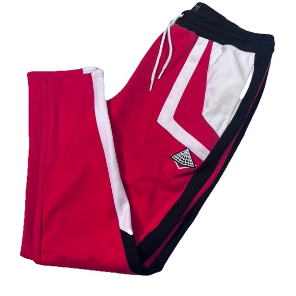Black Pyramid Men's Sweatpants XXL Chicago Bulls Colors Zipper Leg - Picture 1 of 8